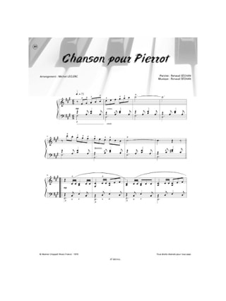 Piano Solo N° 4 - 9 pièces spécialement adaptées pour piano - RENAUD