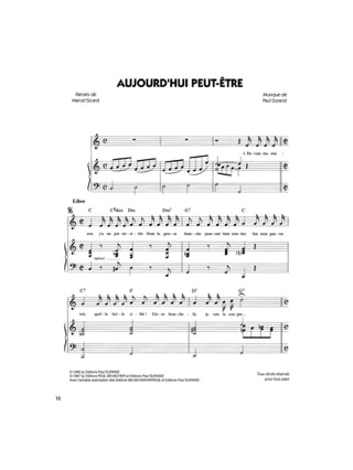 Du Plaisir - Michel Sardou - Partition - Chanson française