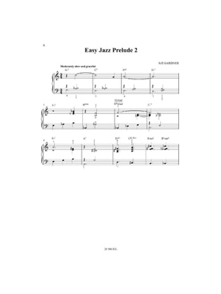 12 Easy Jazz Preludes For Piano - Jeff Gardner - Partition - Jazz