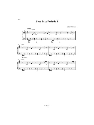 12 Easy Jazz Preludes For Piano - Jeff Gardner - Partition - Jazz
