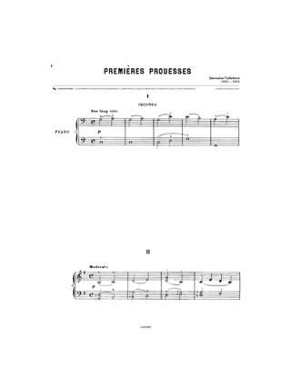 Trois lieder - Pascal Proust - Partition - Cor
