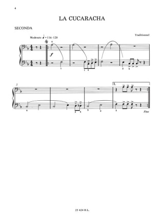 Thèmes Classiques et Traditionnels à 4 Mains - Volume 2 - Partition