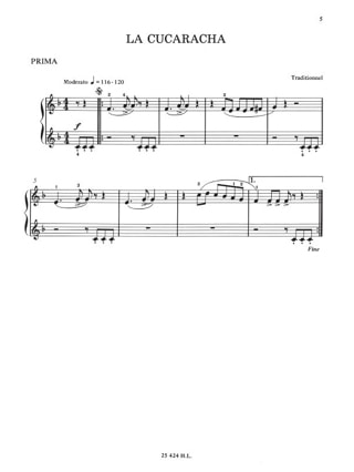 Thèmes Classiques et Traditionnels à 4 Mains - Volume 2 - Partition