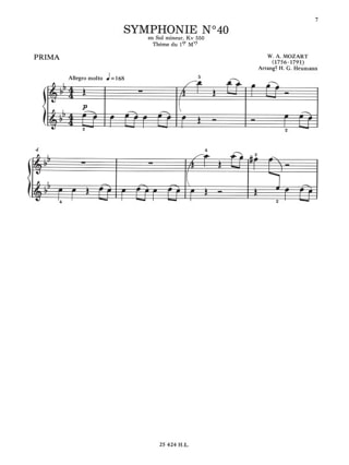 Thèmes Classiques et Traditionnels à 4 Mains - Volume 2 - Partition