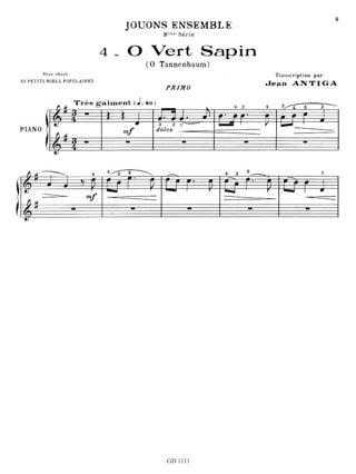 Noël à 4 Mains - Jean Antiga - Partition - Piano