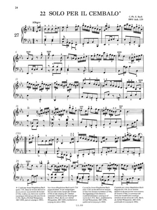 Petit Livre D'Anna Magdalena Bach - BACH - Partition - Piano