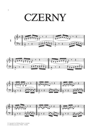 Exercices Pratiques pour les doigts - Opus 802 - CZERNY - Partition