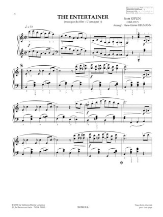 The Entertainer - JOPLIN - Partition - Piano