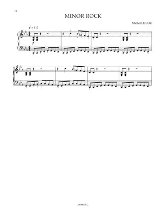 Original Piano Rock - Michel LE COZ - Partition - Piano