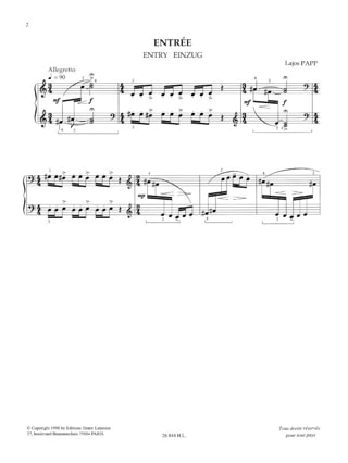 Au Cirque - Lajos Papp - Partition - Piano