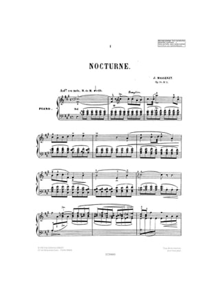 10 Pièces de Genre Opus 10 - MASSENET - Partition - Piano