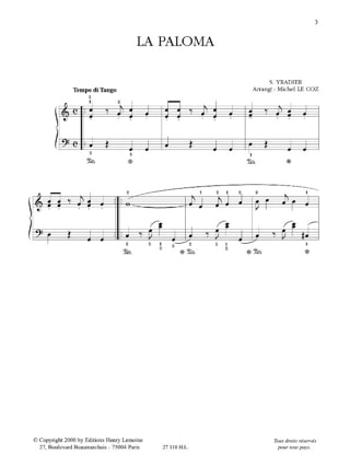 Original Piano Tango - Michel LE COZ - Partition - Piano