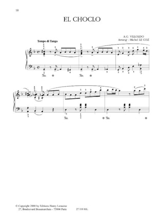 Original Piano Tango - Michel LE COZ - Partition - Piano