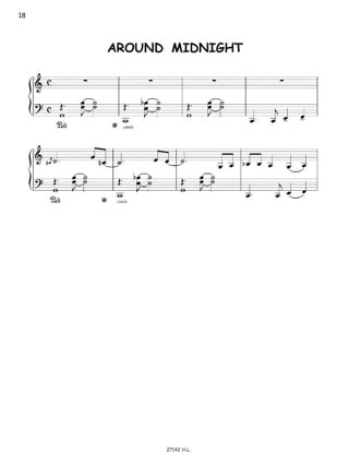 Around Midnight - Schmidauer - Partition - Piano
