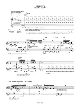 4 Etudes - Michael Levinas - Partition - Piano