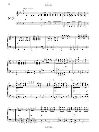 3 Marches Militaires Opus 51. 4 Mains - SCHUBERT - Partition - Piano