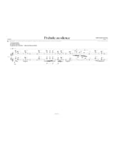 Prélude au silence - de Chizy Edith Canat - Partition - Piano