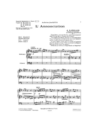 Poèmes Evangéliques Opus 2 - Jean Langlais - Partition - Orgue