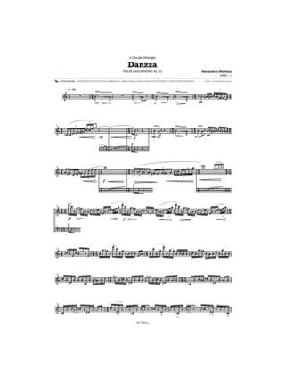 Danzza - Alexandros Markeas - Partition - Saxophone