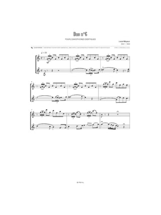 20 duos du XIXème siècle - Partition - Saxophone