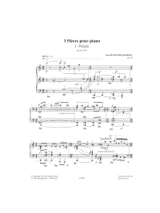 3 Pièces pour Piano Opus 38 - Ivan Wyschnegradsky - Partition - Piano