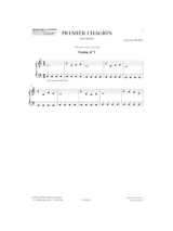 Premier chagrin - Christian Pezza - Partition - Piano