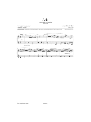Transcriptions - BACH - Partition - Piano