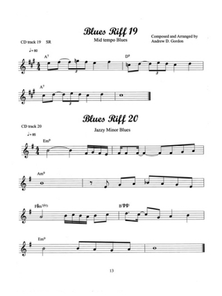 100 Ultimate Blues Riffs - Andrew D. Gordon - Partition - Saxophone