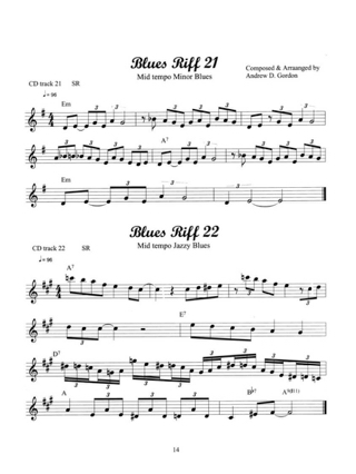 100 Ultimate Blues Riffs - Andrew D. Gordon - Partition - Saxophone