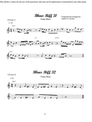 100 Ultimate Blues Riffs - Andrew D. Gordon - Partition - Saxophone