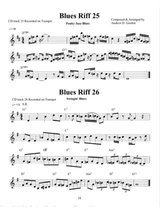 100 Ultimate Blues Riff - Brass Instruments - Andrew D. Gordon
