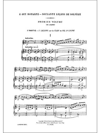 60 Lecons de Solfege - J. Guy Ropartz