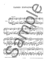 Tango Espagnol - ALBENIZ - Partition - Piano