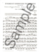 Etudes et exercices techniques pour la flûte - Marcel Moyse