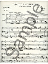Gavotte et Musette - BACH - Partition - Violon