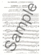 Gammes et arpèges Technique du violoncelle - Recueil 1