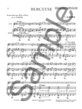 Berceuse - Flûte piano - ALBENIZ - Partition - Flûte traversière