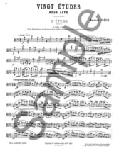 20 études pour alto - Maurice Vieux - Partition - Alto