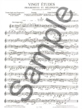 20 Etudes Progressives Volume 1 - Paul Jeanjean - Partition