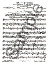 20 Etudes progressives - Volume 2 - Paul Jeanjean - Partition