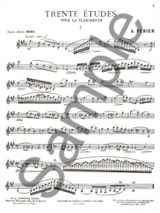30 Etudes - Auguste Périer - Partition - Clarinette