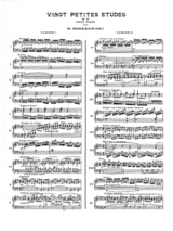 20 Petites Etudes Opus 91 Volume 1 - Moritz Moszkowski - Partition