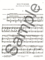 Nocturnes - Recueil - MARTINU - Partition - Violoncelle