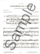 Concertino Da Camera - IBERT - Partition - Saxophone