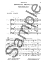 Berceuse Bressane Opus 90-1 - Henri Busser - Partition - Chœur