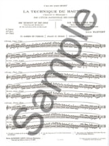 La technique du hautbois - Volume 2 - Louis Bleuzet - Partition