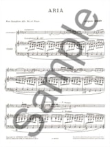 Aria - IBERT - Partition - Saxophone