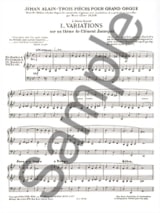 3 Pièces - Jehan Alain - Partition - Orgue