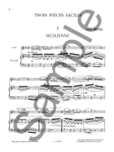 3 Pieces Faciles 1. Sicilienne - Louis Moyse - Partition