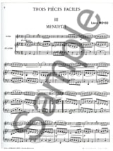 3 Pièces faciles 3. Menuets - Louis Moyse - Partition